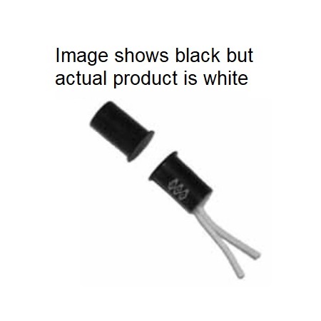 20RS-12-W-GEN GRI 3/8" Diameter Closed Recessed Short Press Fit Magnetic Contact 1/2" Gap with 12" Lead - White
