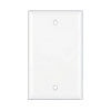 Show product details for 21-0022 Blank Single Gang Wall Plate - White