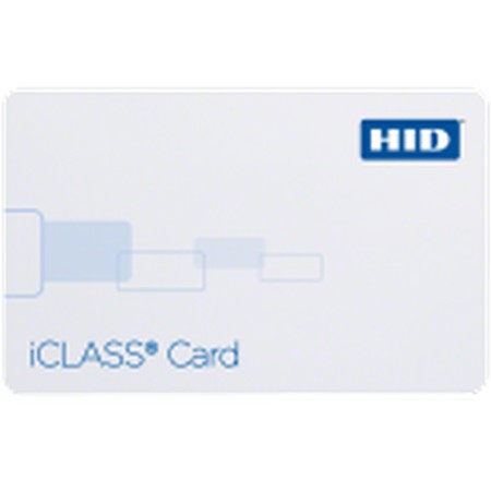 2100PGGSN-100 HID 210x iCLASS Card 2k Bits (256 Bytes) with 2 Application Areas Programmed with standard iCLASS Access Control Application Plain White with Gloss Finish Front Plain White with Gloss Finish Back Sequential Encoded/Sequential Non-Matching Printed Inkjetted Card Numbering No slot punch, Printed Vertical Slot Indicators - 100 Pack