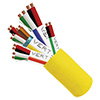 Show product details for 214-2330/P/YL Vertical Cable 22 AWG 3 Twisted Pairs 6 Conductors Shielded + 18 AWG 4 Conductors Unshielded + 22 AWG 4 Conductors Unshielded + 22 AWG 2 Conductors Unshielded Stranded Bare Copper Conductors CMP/CL3P Access Control Cable - 500' Spool - Yellow