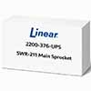 Show product details for 2200-376-UPS Linear SWR-211 Main Sprocket 