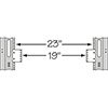 Show product details for 23-19-2 Middle Atlantic 2 Space Reducer, 23" to 19" for Enclosures