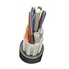 Show product details for 261-11910A-500 Vertical Cable 96 Fiber Loose-Tube Singlemode Non-Plenum Non-Armored Fiber Optic Cable - 500ft Wooden Spool - Black