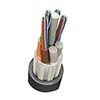 261-11910A-500 Vertical Cable 96 Fiber Loose-Tube Singlemode Non-Plenum Non-Armored Fiber Optic Cable - 500ft Wooden Spool - Black