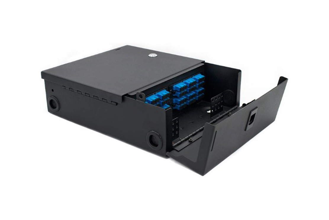 268-STD02-1D12 Vertical Cable Dual-Door LGX Wall-Mount Enclosure - 4 Plate / 96 Fiber