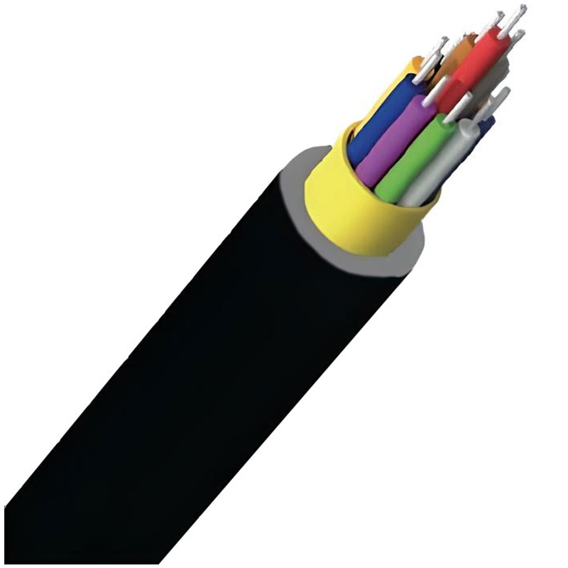 273-3006/P/BK-1000 Vertical Cable 6 Fiber Tight-Buffered Multimode OM3 OFNP Plenum Fiber Optic Cable - 1000ft Wooden Spool - Black