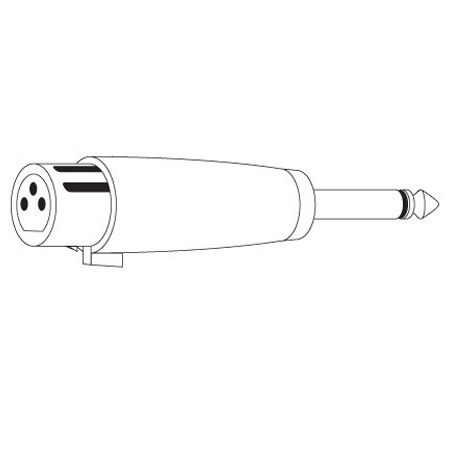 Vanco 3 Pin Female XLR to 1/4