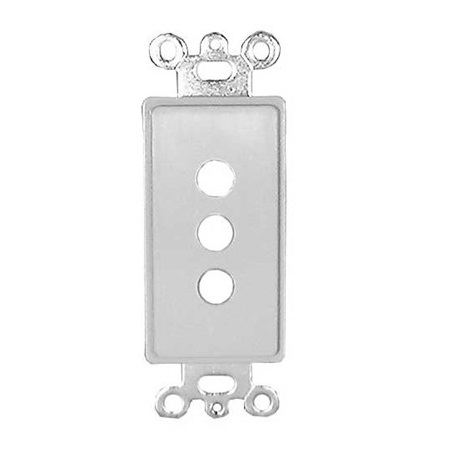 280303X Vanco Wall Plate Decor Inserts 3 Port White