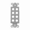 Show product details for 280308X Vanco Wall Plate Decor Inserts 8 Port White