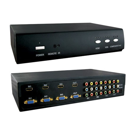 280326 Vanco Switch HDMI/VGA/RGB 3:1