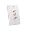 Show product details for 28106RGBWX Vanco Wall Plate RBG Decor White