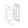 Show product details for 28106RWYW Vanco Wall Plate Triple RCA RWY Decor White