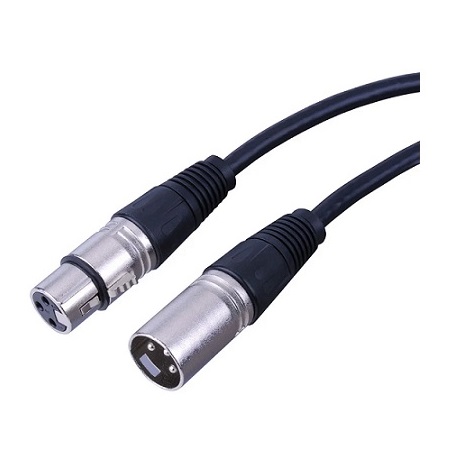 281165 Vanco Cable XLR 16GA 3 Pin Male to 3 Pin Female 25ft