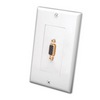 Show product details for 281201X Vanco Wall Plate S-VGA F-F Decor White