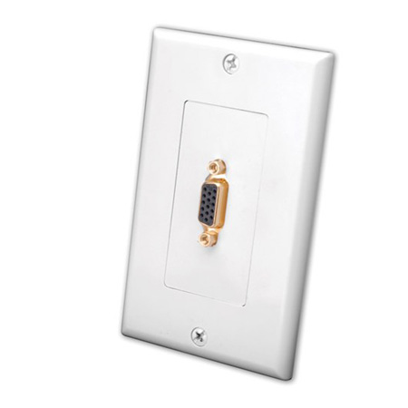 Vanco Slim Line S-VGA Wall Plates