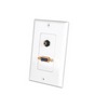Show product details for 281212 Vanco S-VGA and 3.5 mm Stereo Jack Decor Wall Plate