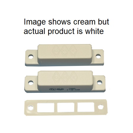 28A-W GRI Closed Surface Mount Magnetic Contact 1/2" Gap - White - MIN QTY 10