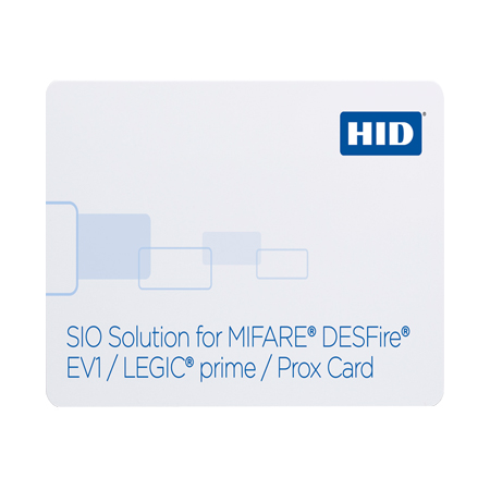 292ONKPGGNNNN-100 HID LEGIC PRIME 1024 DESFIRE EV1 8K HID PROX PVC CARD BODY NON PROG. F-GLOSS B-GLOSS NO LEGICNumber NO SLOT NO DESFIRENumber