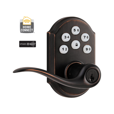 99120-006 Linear Z-Wave Kwikset Door Lock - Venetian Bronze