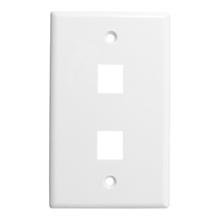 Vertical Cable 2 Port Wall Plates