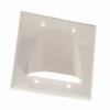 Show product details for 307-507F/2G/WH Vertical Cable 307 Series Feedthrough Wall Plate Double Gang - White