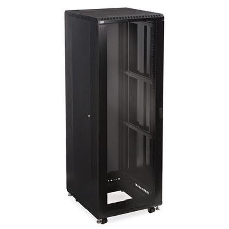 3100-3-024-37 Kendall Howard 37U LINIER Server Cabinet Glass/Vented Doors 24" Depth