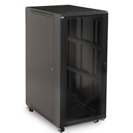 3101-3-001-27 Kendall Howard 27U LINIER Server Cabinet Glass/Solid Doors 36" Depth