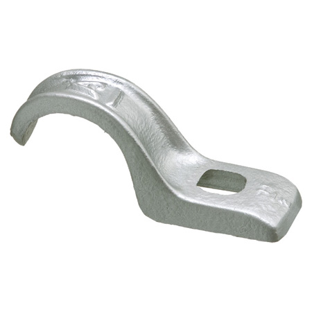 3106-25 Arlington Industries 2-1/2" 1 Hole Malleable Straps - Pack of 25