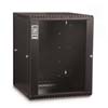 3130-3-001-15 Kendall Howard 15U Linier Glass Door Swing-out Wall Mount Cabinet - Black Finish - 23"W x 29.38"H x 25.99"D