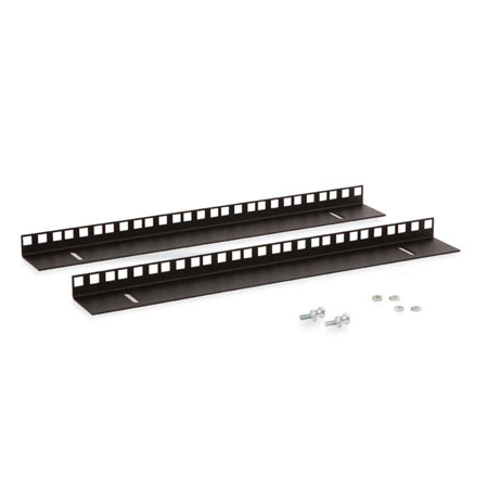 3150-3-001-09 Kendall Howard 9U Linier Wall Mount Vertical Rail Kit Cage Nut - Black Powder Coated Finish - .912"W x 15.75"H x 2"D