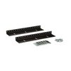 Show product details for 3150-3-002-06 Kendall Howard 6U Linier Wall Mount Vertical Rail Kit - Black Powder Coat Finish - .912"W x 10.5"H x 2"D