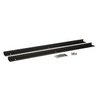 3150-3-002-18 Kendall Howard 18U Linier Wall Mount Vertical 10-32 Tapped Rail Kit - Black Powder Coated Finish - .912"W x 31.5"H x 2"D