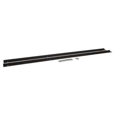 3160-3-002-37 Kendall Howard 37U Linier Server Cabinet Vertical 10-32 Tapped Rail Kit - Black Powder Coat Finish - .912"W x 64.75"H x 2"D