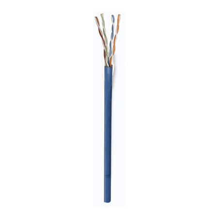 327749 Intellinet Cat5e Bulk Cable Solid 24 AWG UTP 1,000 Feet - CM Rated - Easy Pull Box - Blue