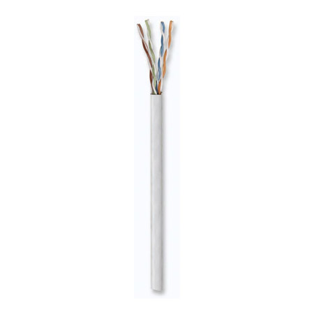 333078 Intellinet Cat5e Bulk Cable Solid 24 AWG UTP 1,000 Feet - CM Rated - Easy Pull Box - White