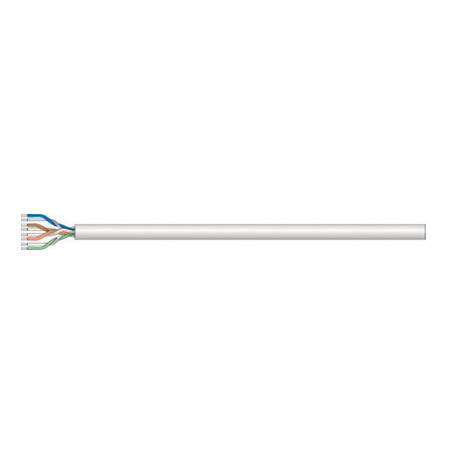 334143 Intellinet Cat6 Bulk Cable Stranded 24 AWG UTP 1,000 Feet - CM Rated - Plastic Reel - Gray