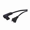 Show product details for 33RA06 Vanco Right Angle Power Cord  2 Prong 6ft