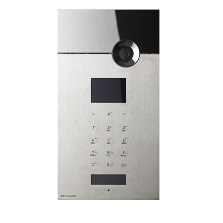 3452 Comelit Stainless Steel ViP Digital Sense 316 A/V Entrance Panel