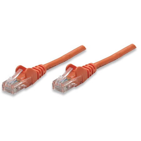 347334 Intellinet Cat5e UTP RJ-45 Male / RJ-45 Male 0.5 Feet - Orange