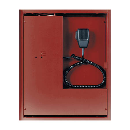 3500022 Potter PVX-25/4ZA 25 Watt Voice Panel With 4 Class A Speaker Circuits - Red
