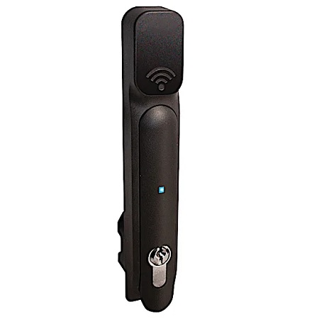 3525DFRSFIC Dormakaba Rutherford Controls RCI Electronic Rack Handle Lock with Dual 125kHz/13.56MHz Reader w/SFIC