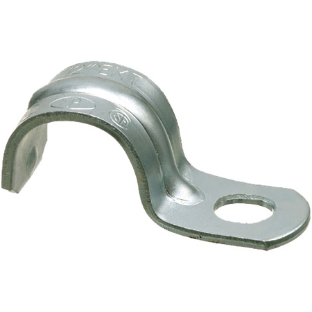 374-25 Arlington Industries 1 1/2" Heavy-Duty 1-Hole EMT Straps - Pack of 25