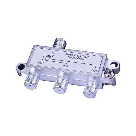 3A0002 Vanco 3-Way 2.4GHz Satellite Splitter