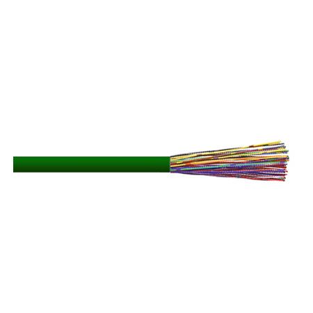 3A2425UTPM1E Remee 24 AWG 25 Pair Unshielded Twisted Pairs (UTP) Solid Copper CMR Cat3 Non-Plenum Network Cable - 1000' Reel - Green