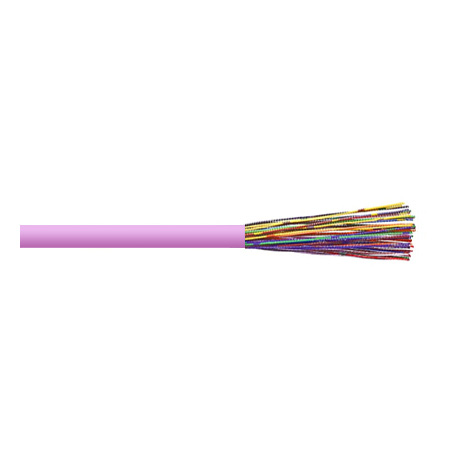 3A2425UTPM1P Remee 24 AWG 25 Pair Unshielded Twisted Pairs (UTP) Solid Copper CMR Cat3 Non-Plenum Network Cable - 1000' Reel - Pink
