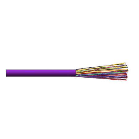 3A2425UTPM1V Remee 24 AWG 25 Pair Unshielded Twisted Pairs (UTP) Solid Copper CMR Cat3 Non-Plenum Network Cable - 1000' Reel - Violet