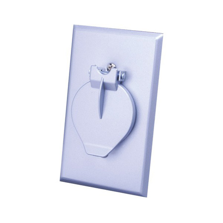 400004X Vanco Wall Plate Outdoor Phone Jack 4C Metal