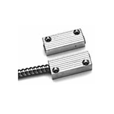 4460A-36-IND GRI Closed Miniature Aluminum Commercial Surface Mount Magnetic Contact 1" Gap with 36" Armored Cable