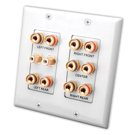 Vanco 5.2 Home Theater Connection Wall Plate