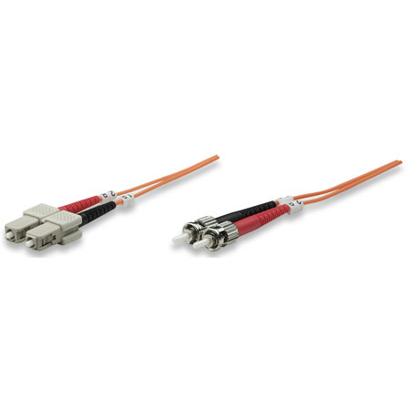 470117 Intellinet Fiber Optic Patch Cable Duplex Multimode ST/SC - OM2 - 7.0 Feet - Orange